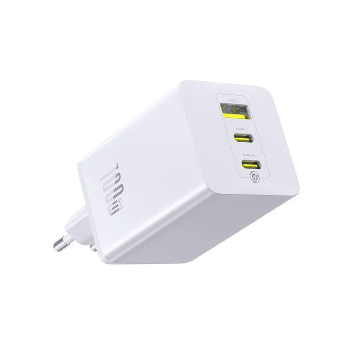 Baseus EnerFill FE11 Fast Nabíjačka USB-A + USB-C + USB-C 100 W Moon White 