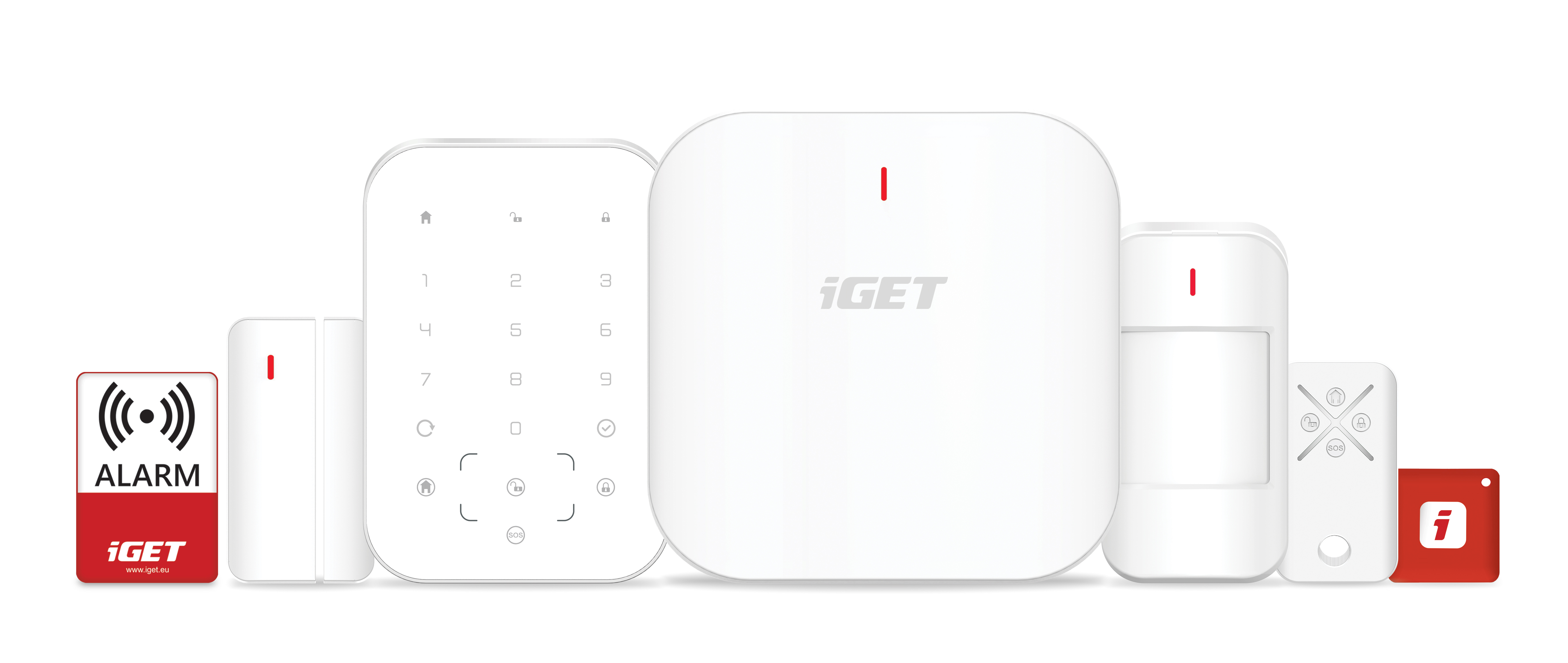 iGET SECURITY M6-4G Premium - Inteligentný zabezpečovací systém 4G/ WiFi/ LAN alarm, Android, iOS 