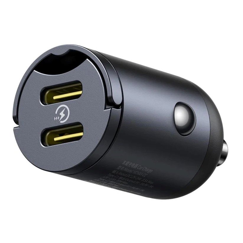 Baseus Tiny Star Mini Nabíjačka do Autá USB-C/ USB-C 30W Cosmic Black 