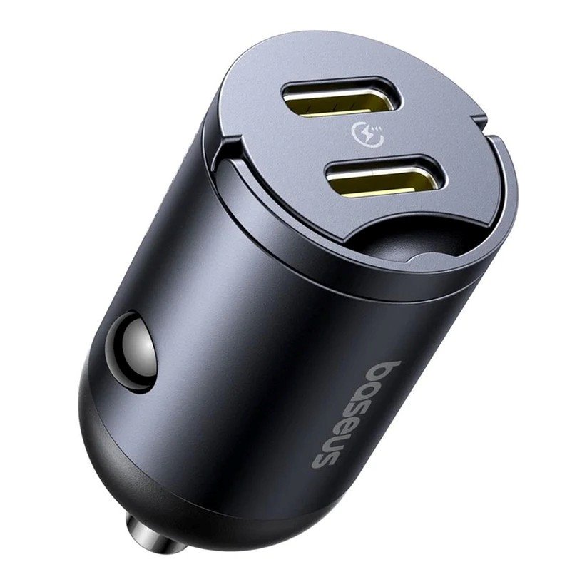Baseus Tiny Star Mini Nabíjačka do Autá USB-C/ USB-C 30W Cosmic Black 