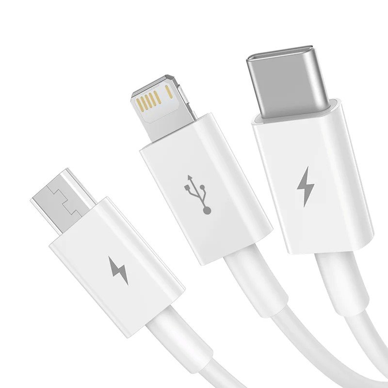 Baseus Superior Series Fast Charging Dátový Kábel USB-A - USB-C/ microUSB/ Lightning 3.5A 1m Stellar W 