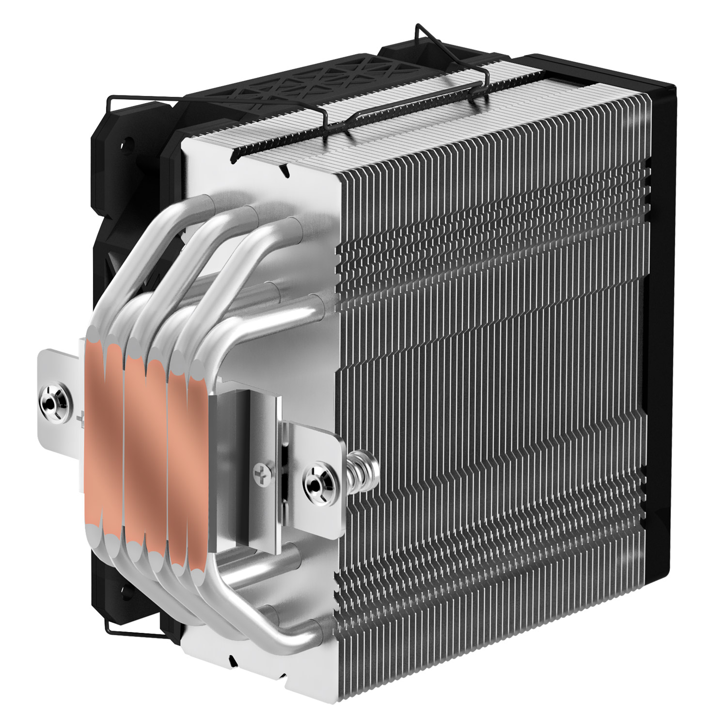 EVOLVEO QuietCool7, CPU chladič s digitálnym displejom, 6x heatpipe, čierny 