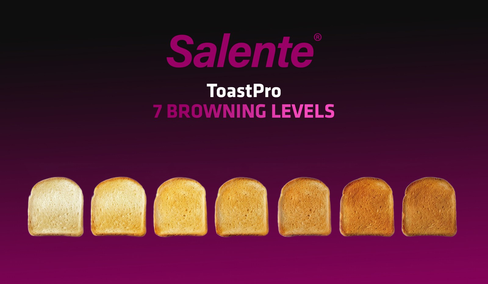 Salente ToastPro, hriankovač, nerez, čierny 