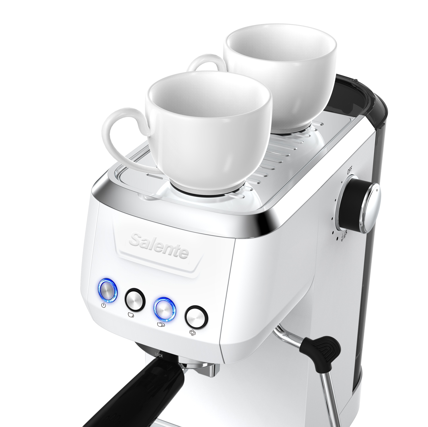 Salente Coffio, pákový kávovar, biely 