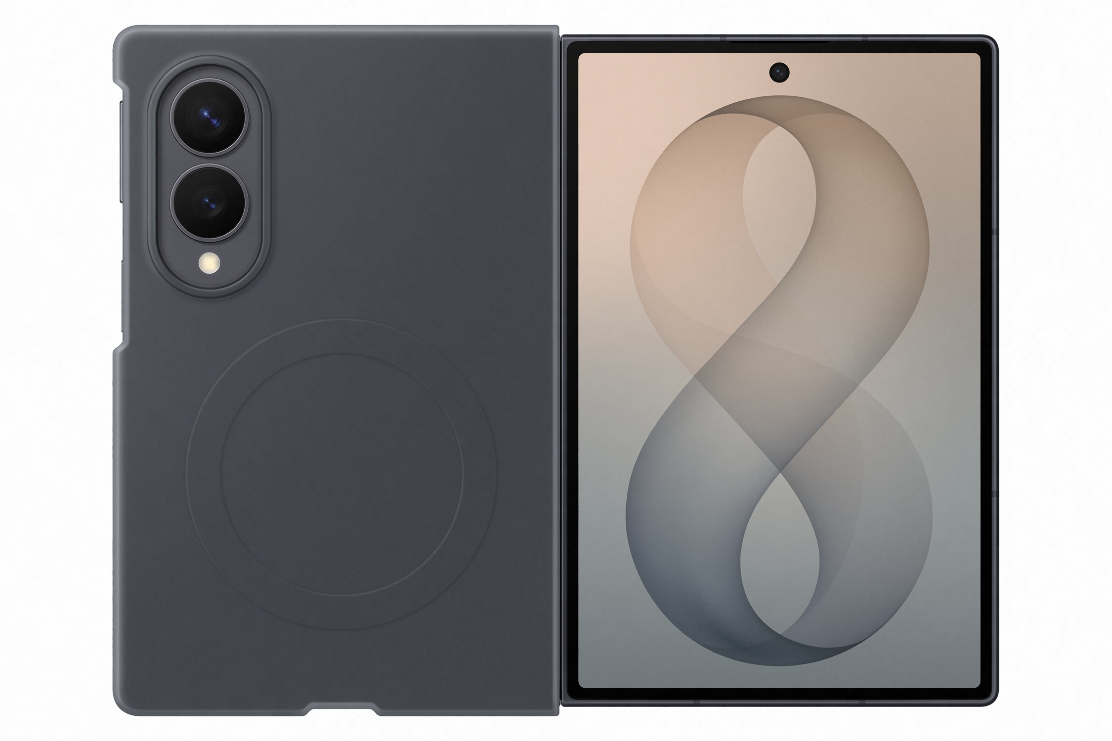 Samsung Silikónový kryt s magnetom pre Galaxy Z Fold8, Graphite 