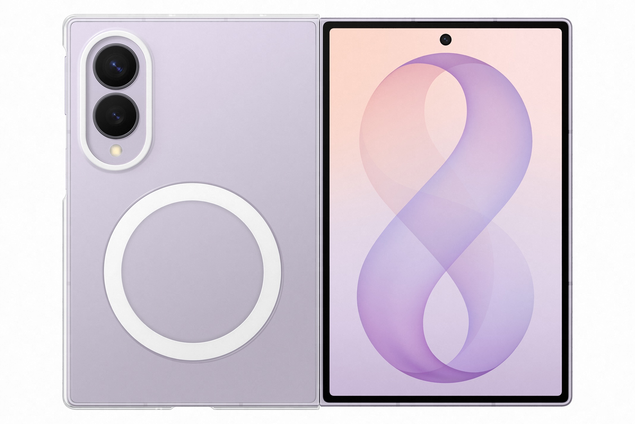 Samsung Priehľadný kryt s magnetom pre Galaxy Z Fold8, Transparent 