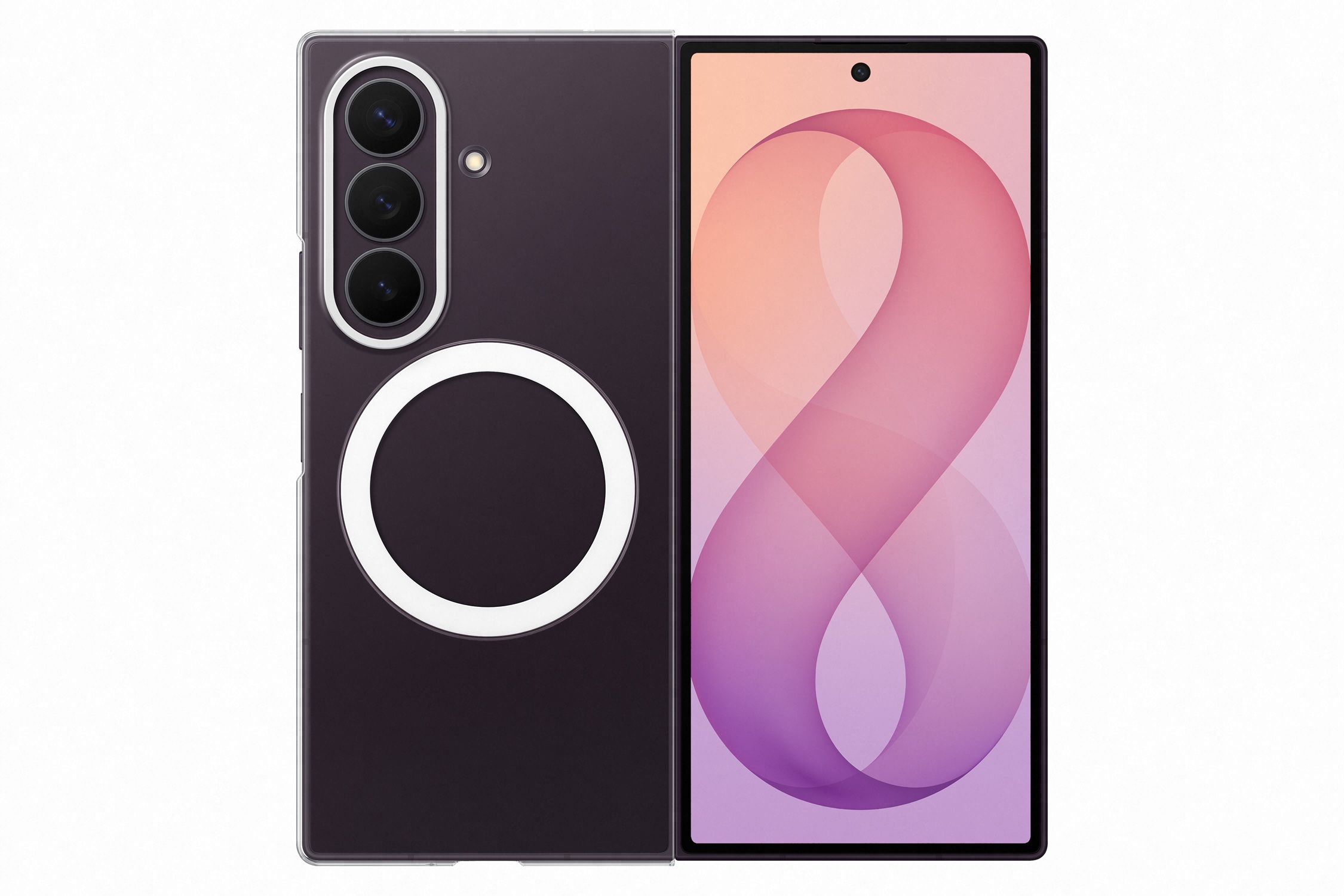 Samsung Priehľadný kryt s magnetom pre Galaxy Z Fold8 Ultra, Transparent 