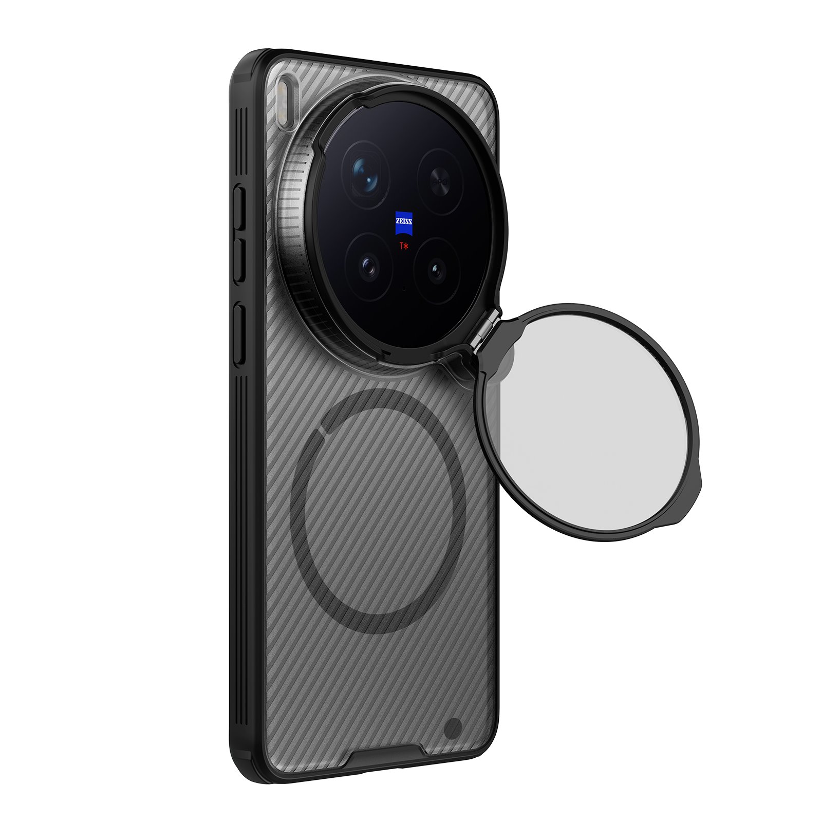 Nillkin CamShield Prop Magnetic Zadný Kryt pre Vivo X300 Ultra Transparent Black 