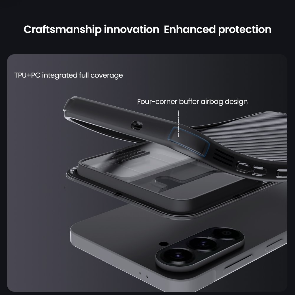 Nillkin CamShield PRO Zadný Kryt pre Samsung Galaxy A57 Transparent Black 