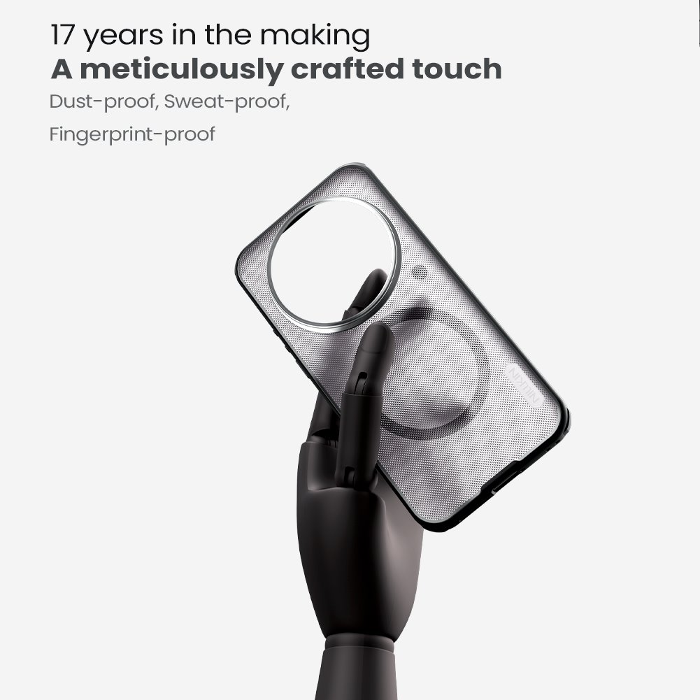 Nillkin Super Frosted PRO Magnetic Zadný Kryt pre Xiaomi 17 Ultra Transparent Black 