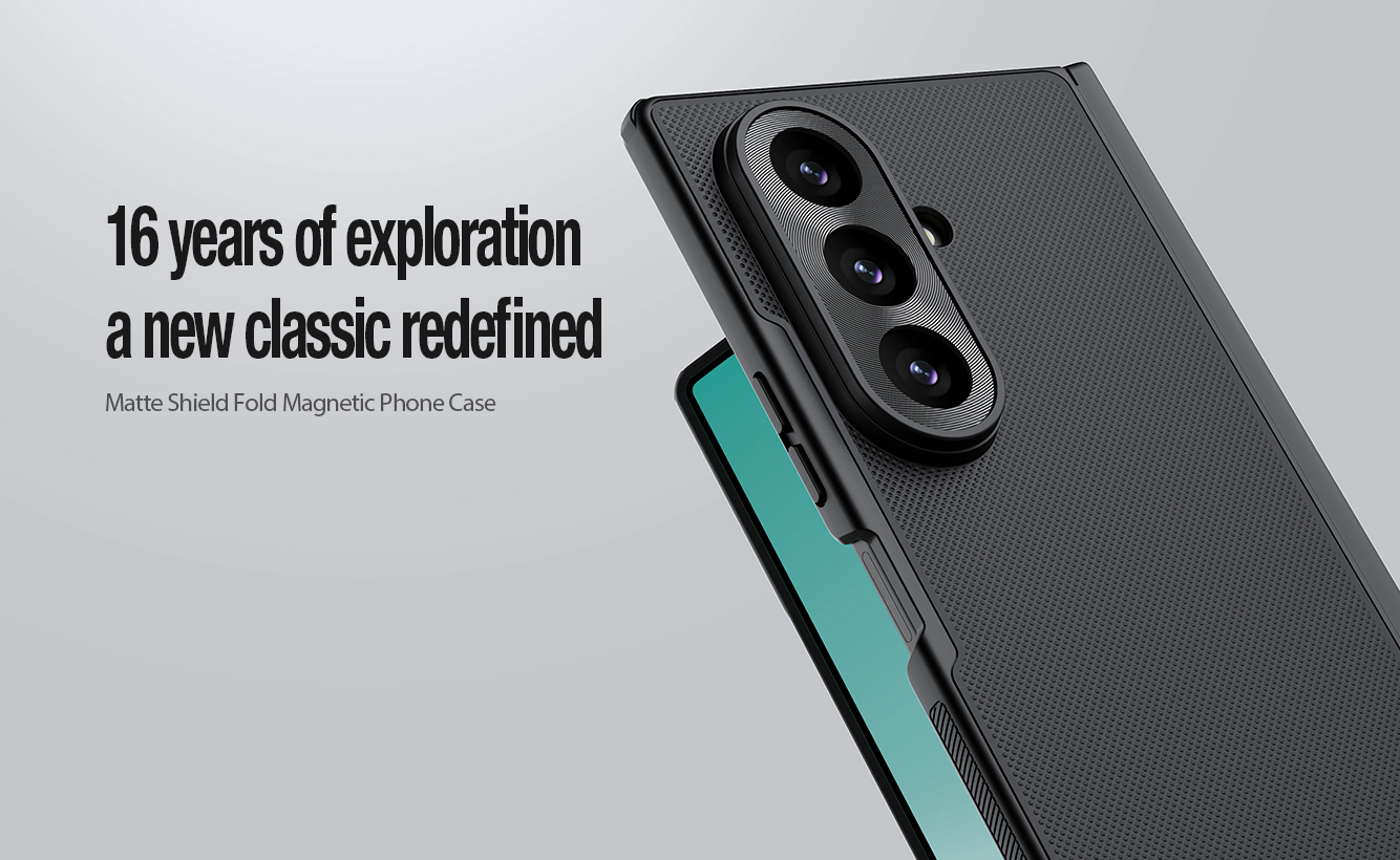 Nillkin Super Frosted FOLD Magnetic Zadný Kryt pre Samsung Galaxy Z Fold 8 Ultra Transparent Black 
