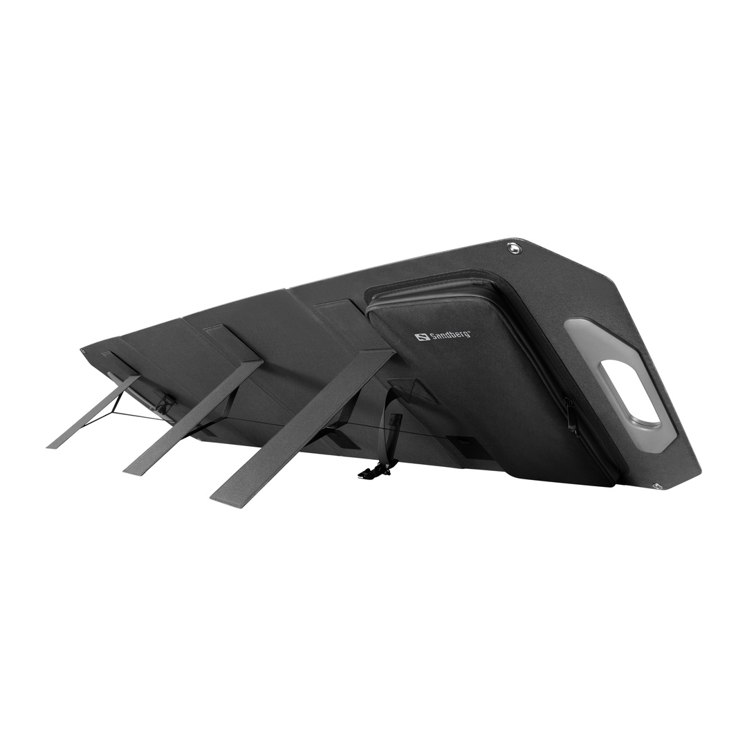Sandberg Solar Charger 100W USB/ USB-C/ DC, skladacia solárna nabíjačka, čierna 