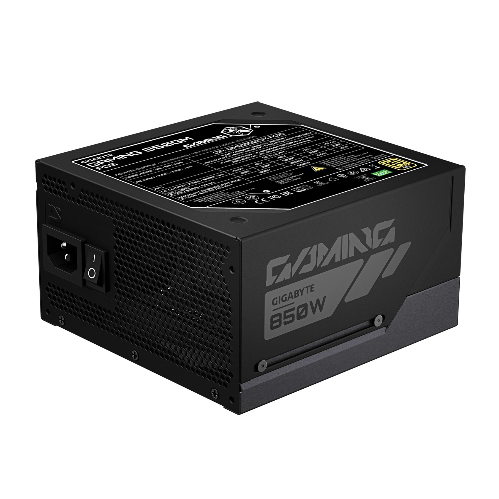 GIGABYTE GAMING 850GM PG5/ 850W/ ATX 3.1/ 90%/ Modular/ Retail 
