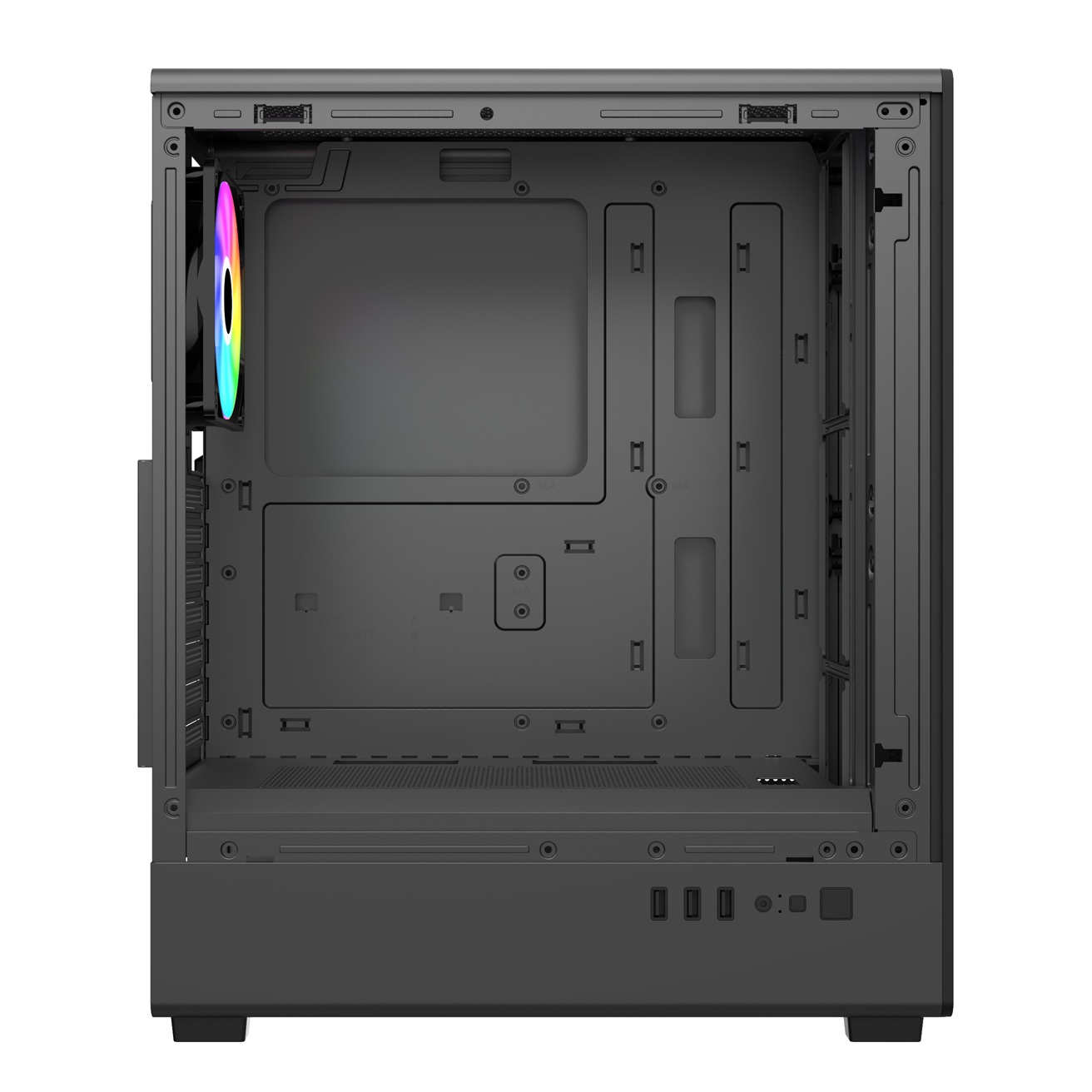 FSP M221-BA/ Midi Tower/ Transpar./ Čierna 