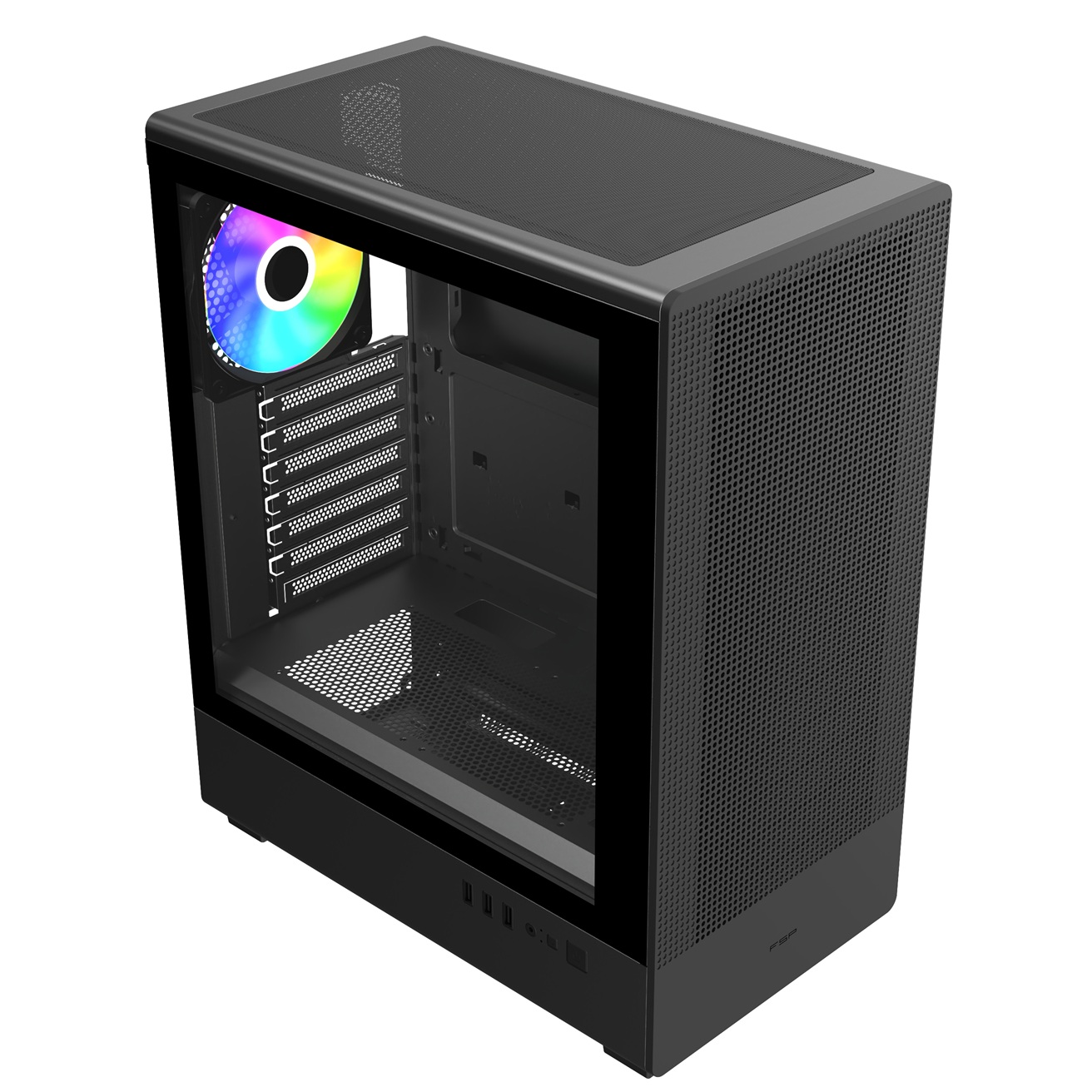 FSP M221-BA/ Midi Tower/ Transpar./ Čierna 