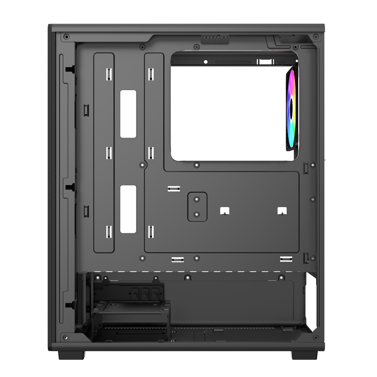 FSP M221-BA/ Midi Tower/ Transpar./ Čierna 