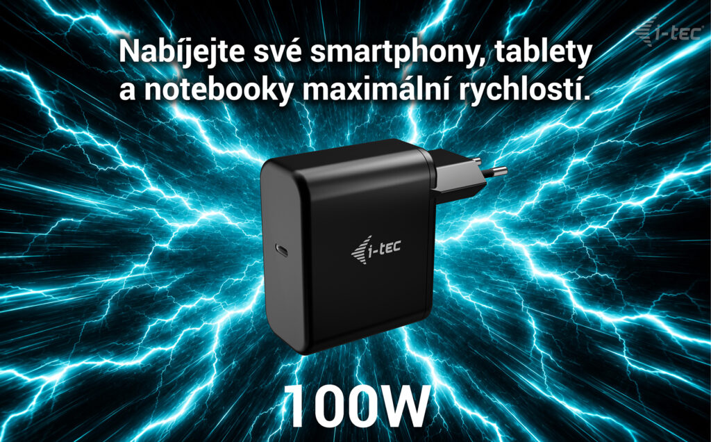 i-tec 100W USB-C Power Delivery GaN Charger 