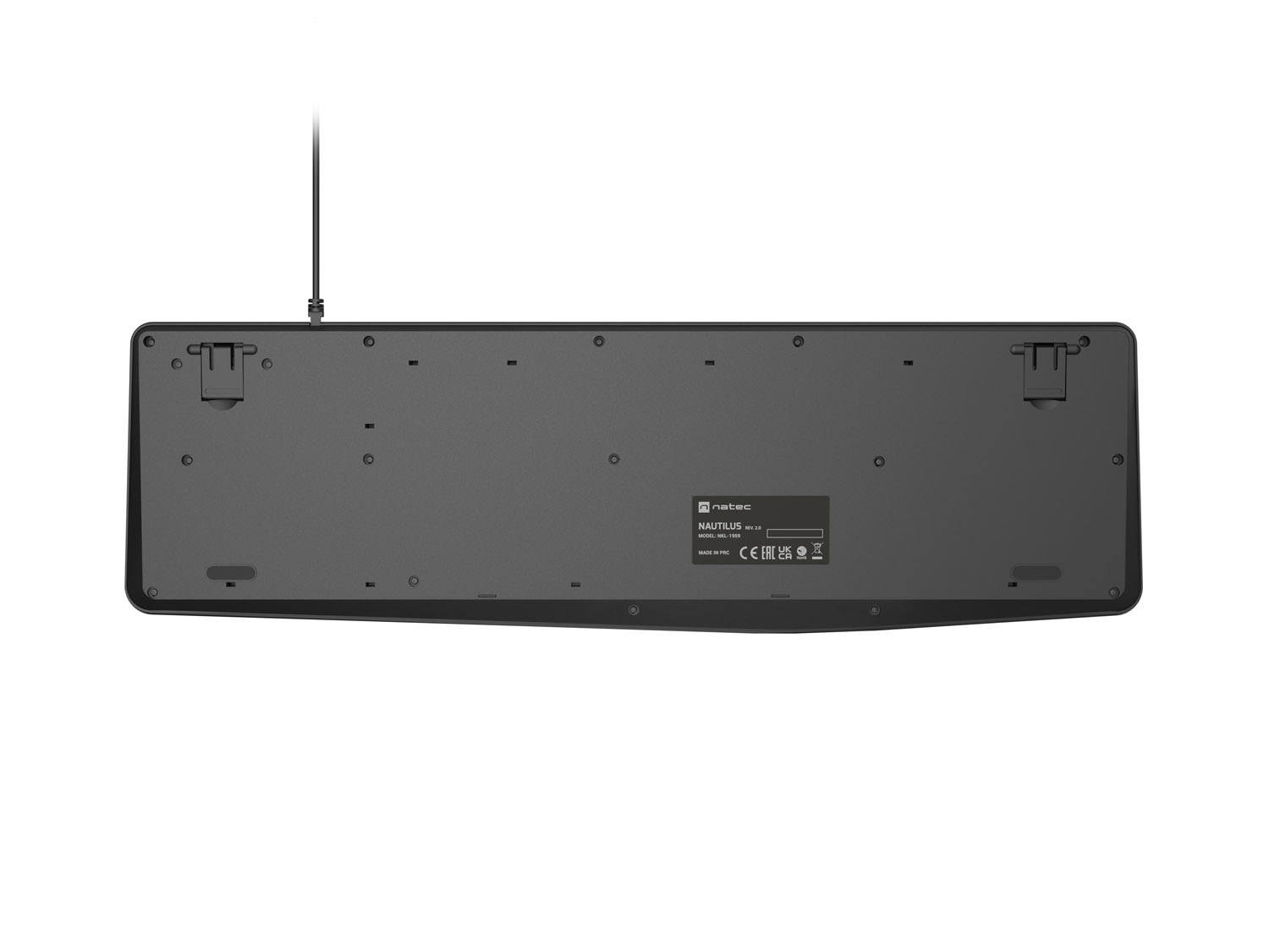 Natec klávesnica Nautilus 2/ Drôtová USB/ CZ- SK layout/ Čierna 