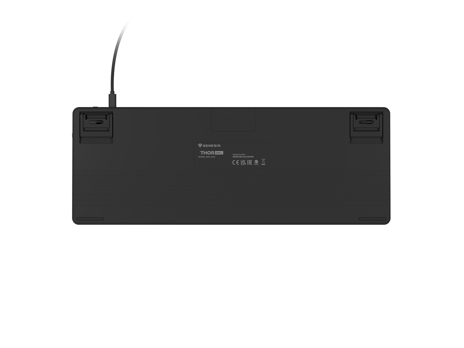 Mechanická herná klávesnica Genesis THOR 430 TKL/ Drôtové USB-A/ US/ Čierna 