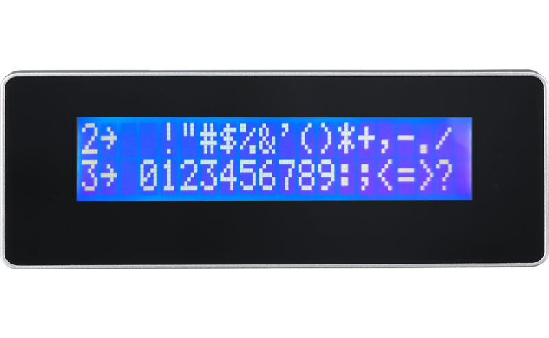 LCD displej zákaznický LCM 20x2 pro AerPOS, černý 