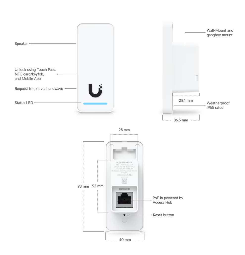 Ubiquiti UA-G3- SK-Elevator - UniFi Access G3 Elevator Štart Kit 