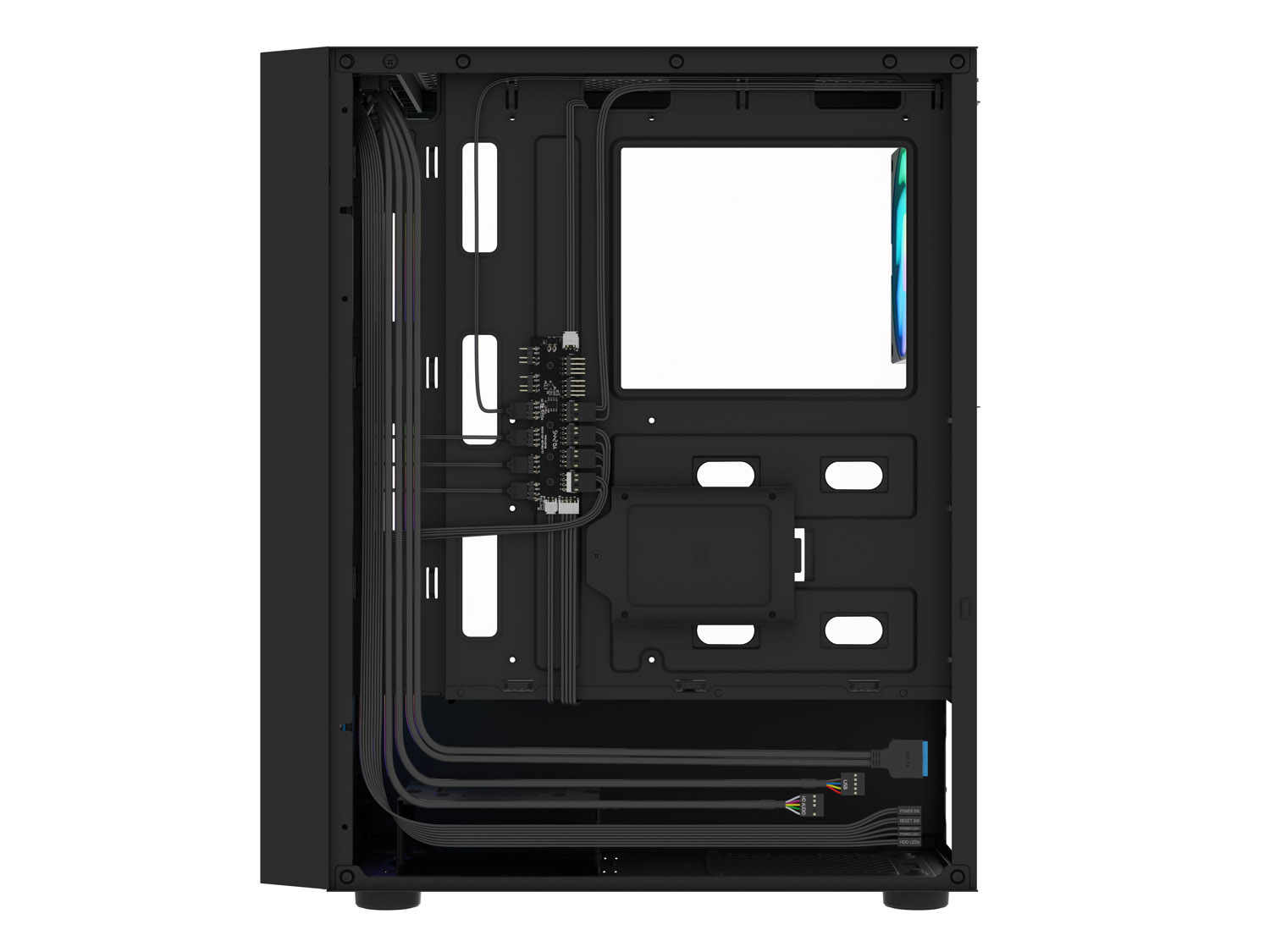 PC skriňa Fury SHOBO SH8F, ARGB, Midi Tower, Čierna 
