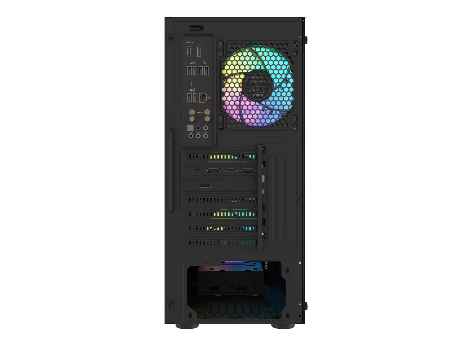PC skriňa Fury SHOBO SH8F, ARGB, Midi Tower, Čierna 