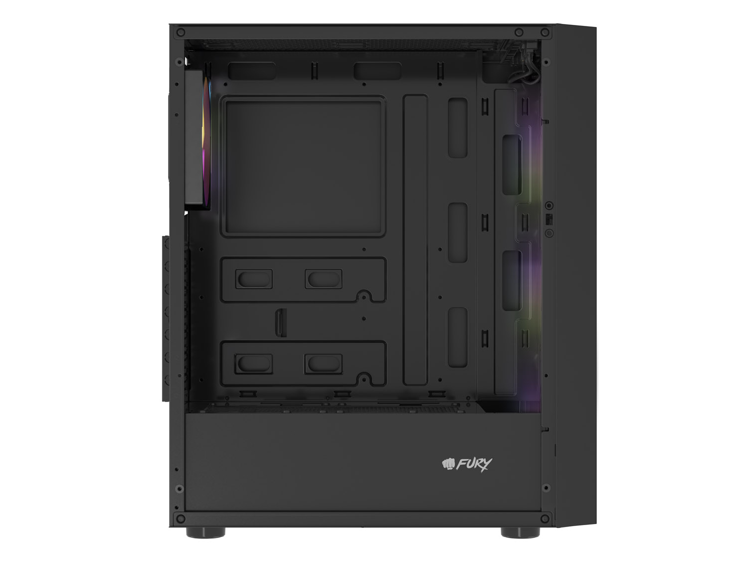 PC skriňa Fury SHOBO SH8F, ARGB, Midi Tower, Čierna 