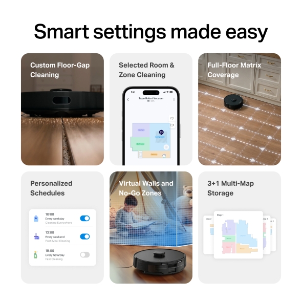 Tapo RV30 Max Plus Gen2 Robot Vacuum Cleaner 