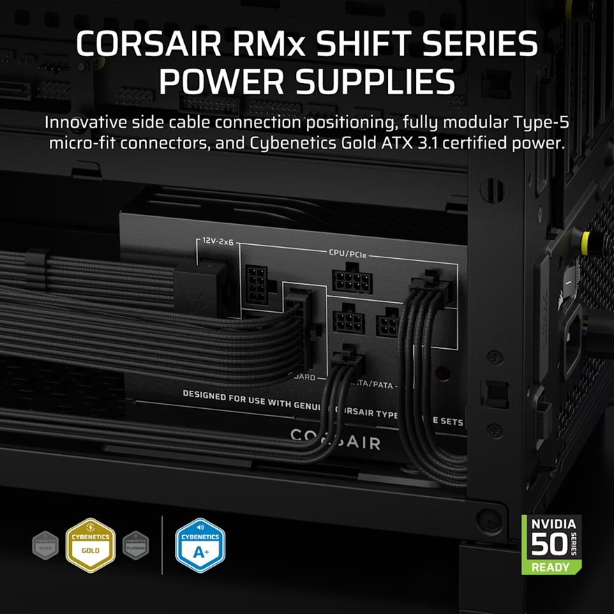 CORSAIR RM750x SHIFT 80+ GOLD, MODULAR 