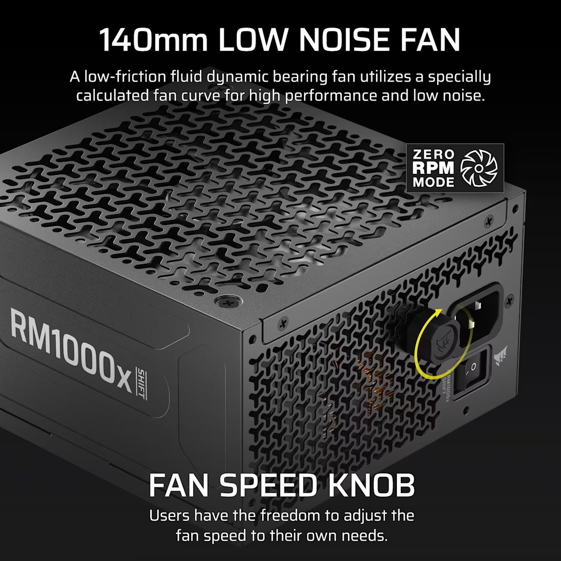 CORSAIR RM1000x SHIFT 80+ GOLD, MODULAR 