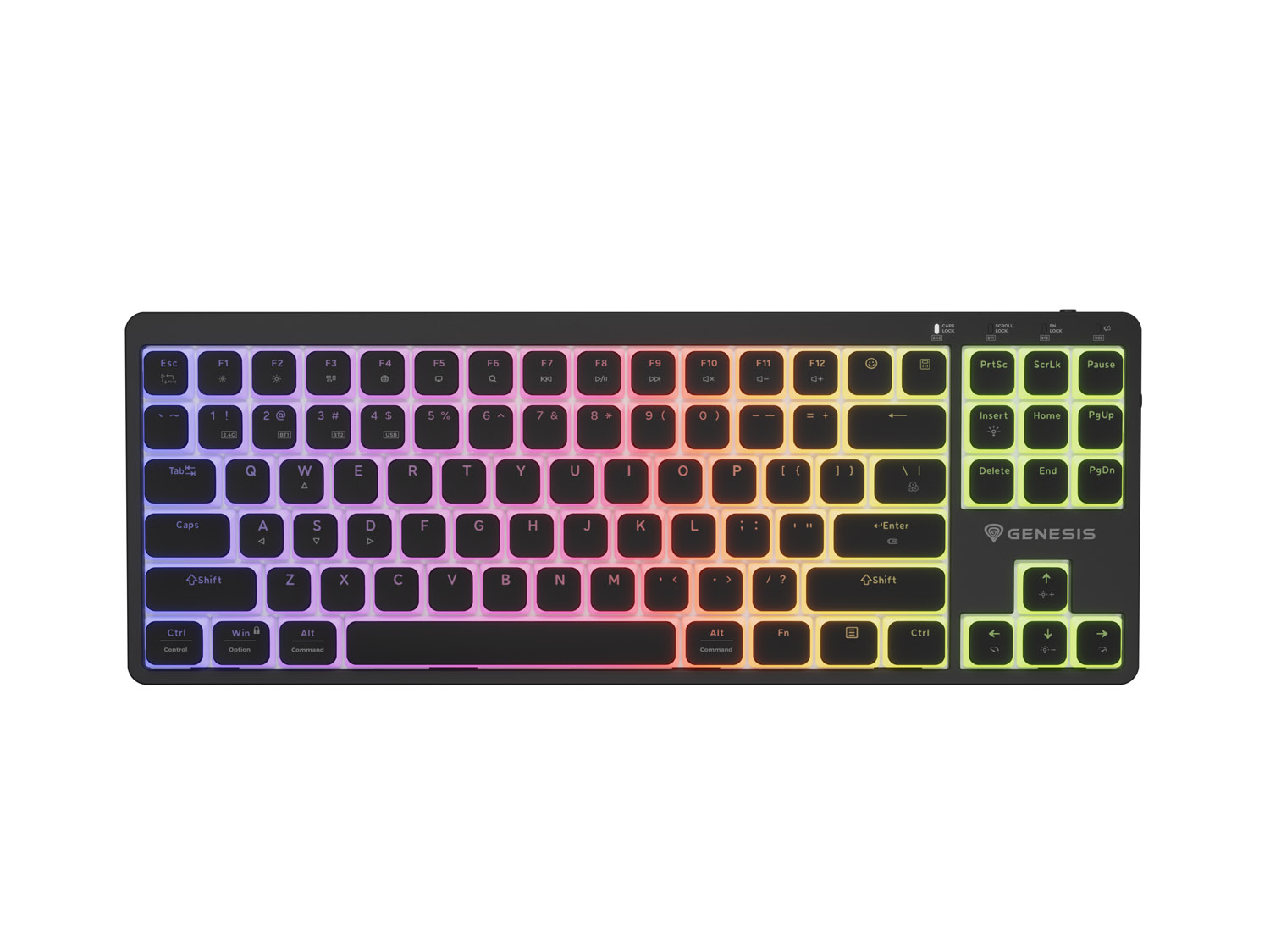 Bezdrôtová herná klávesnica Genesis THOR 430 TKL/ USB+BT/ US/ Čierna 