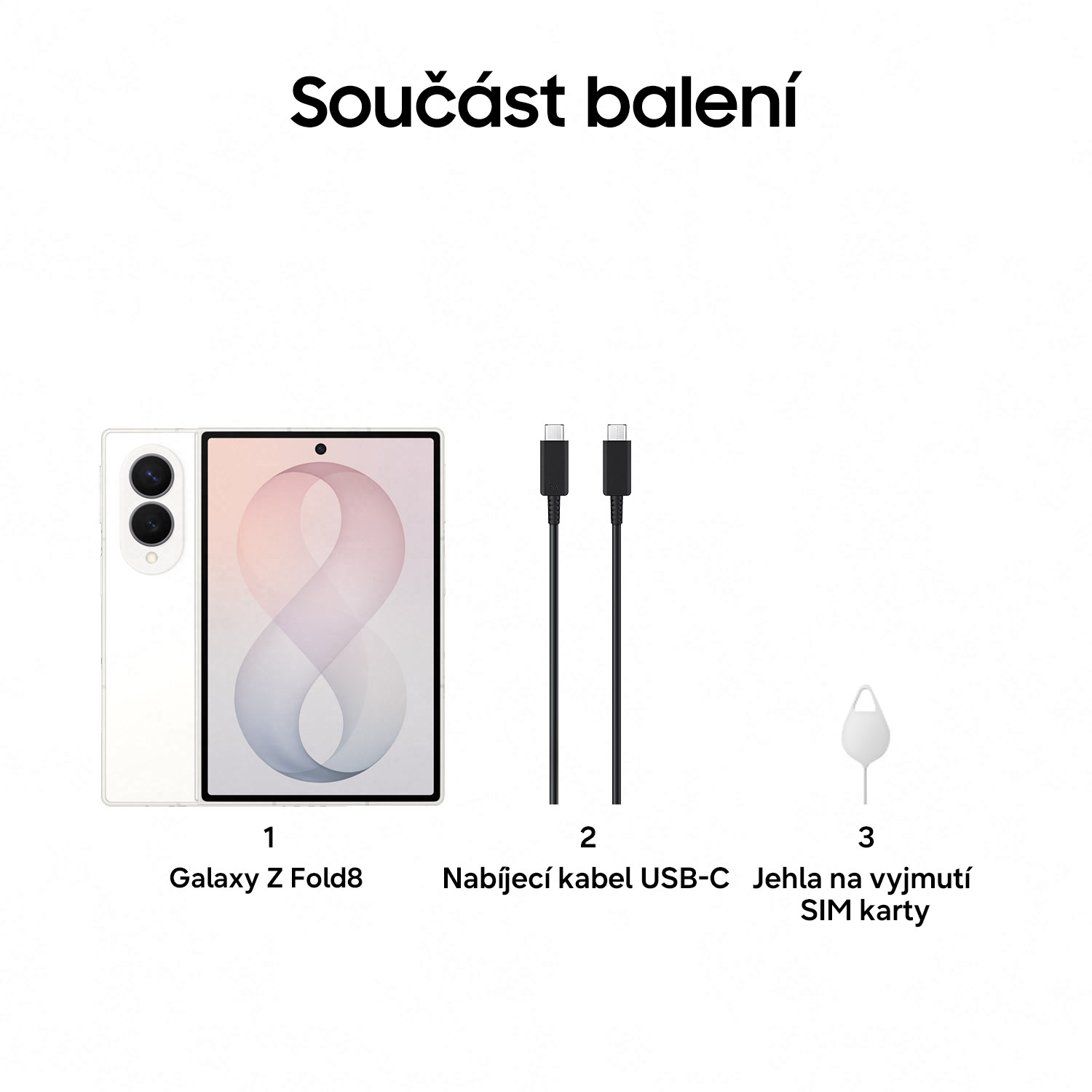 Samsung Galaxy Z Fold 8/ 12GB/ 512GB/ Cream 