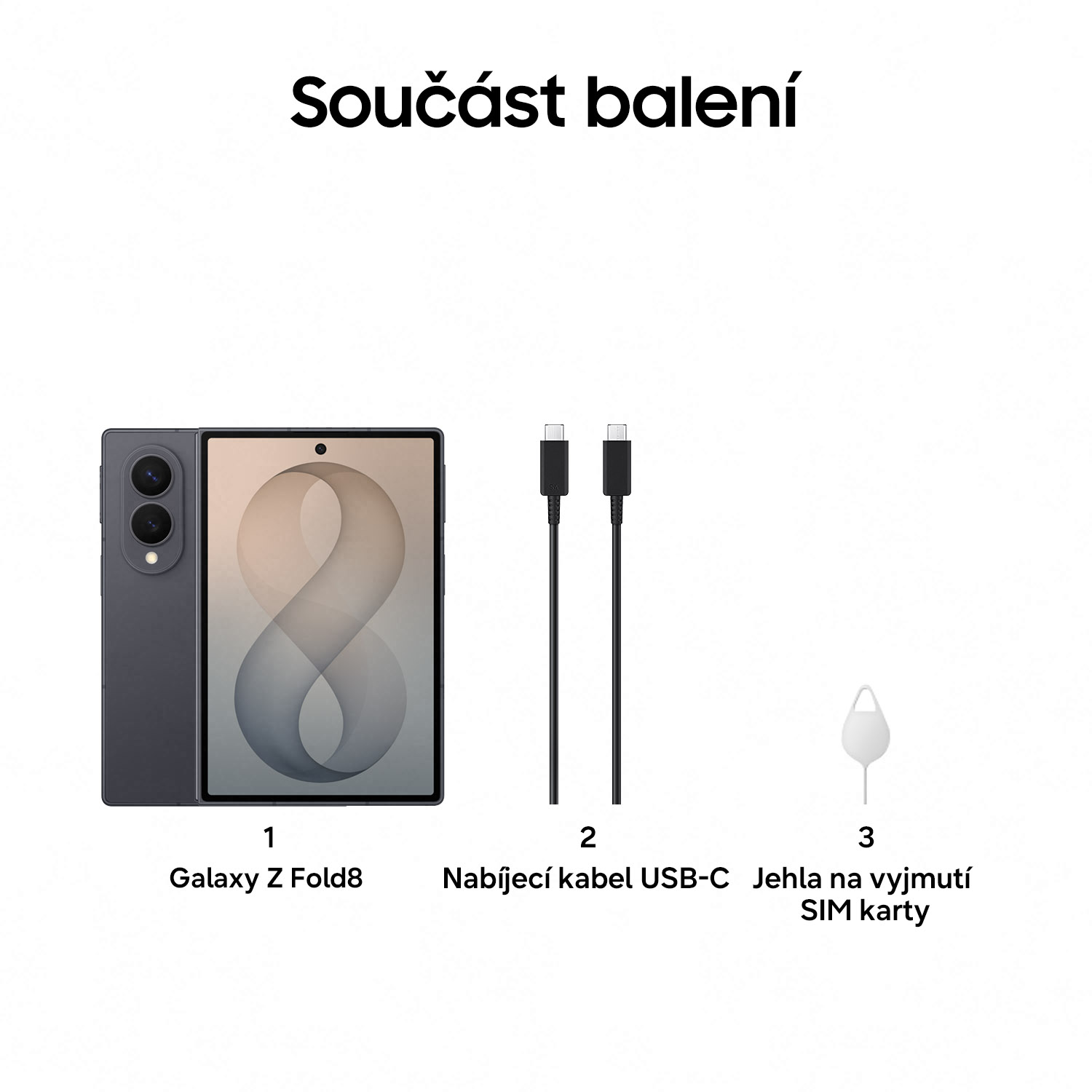 Samsung Galaxy Z Fold 8/ 12GB/ 512GB/ Graphite 