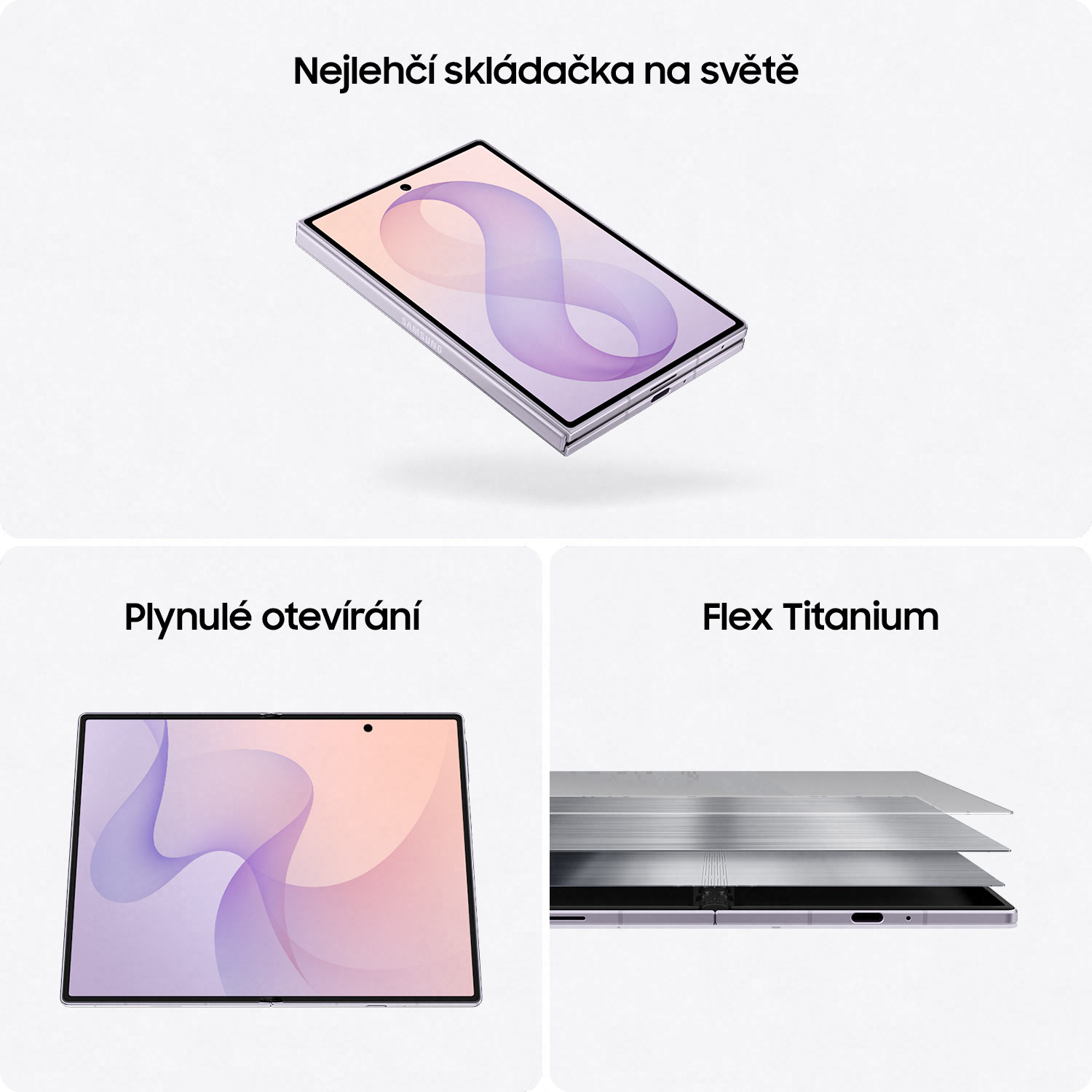Samsung Galaxy Z Fold 8/ 12GB/ 256GB/ Lavender 