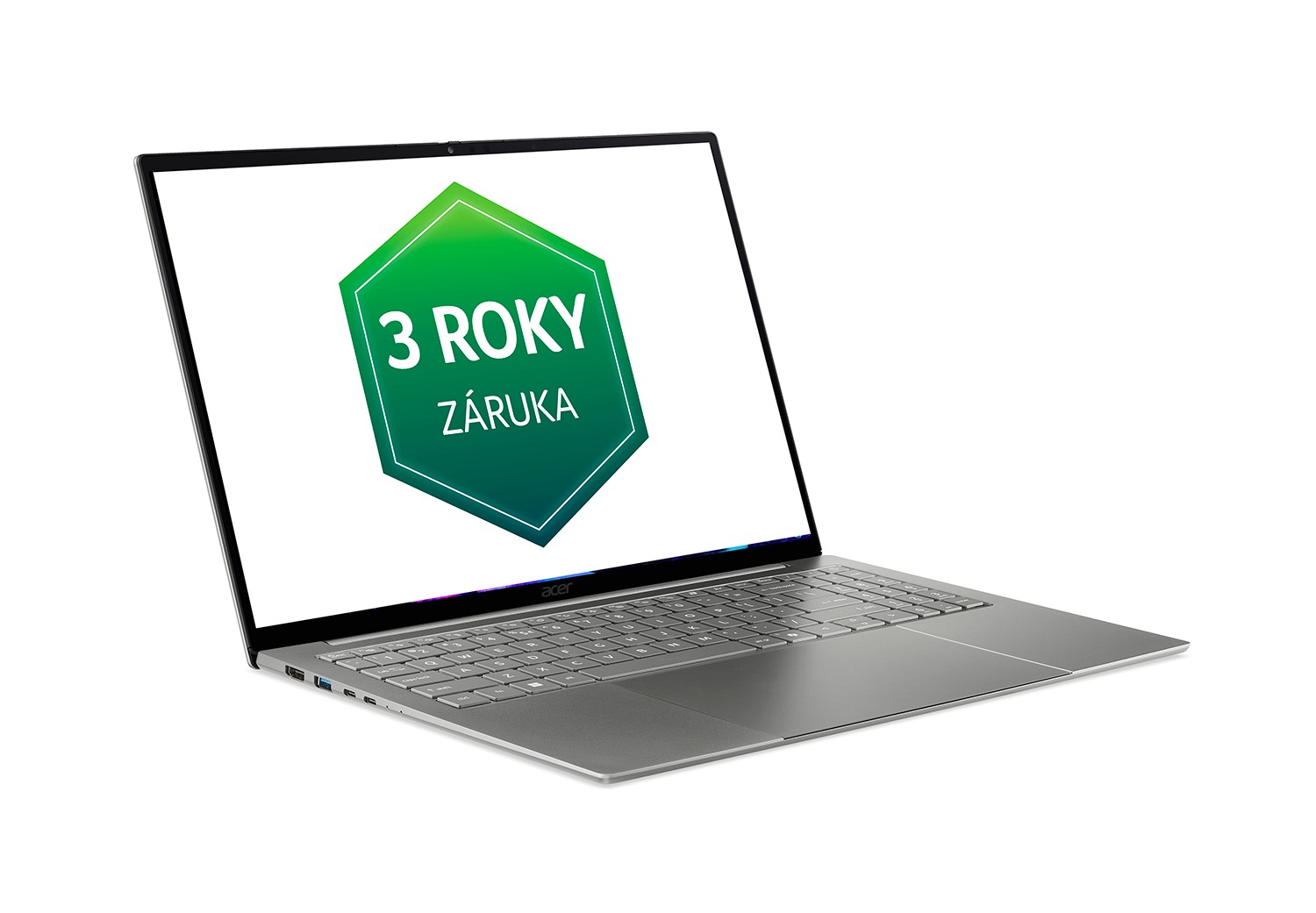 Acer Swift 16 AI/ SF16-71T-73YS/ UX7-358H/ 16"/ 2880x1800/ T/ 32GB/ 1TB/ Intel int/ W11H/ Gray/ 2R 