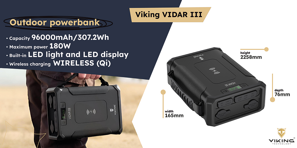 Outdoorová powerbanka Viking VIDAR III 