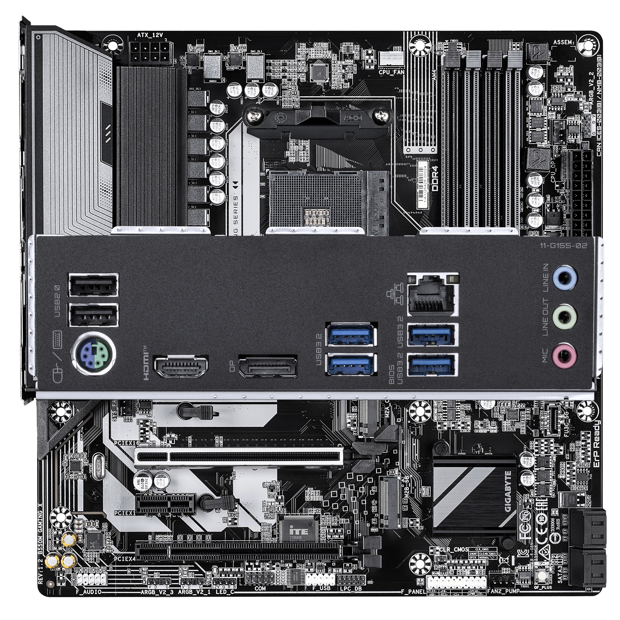 Gigabyte B550 GAMING X (Rev. 1.2)/ AM4/ mATX 