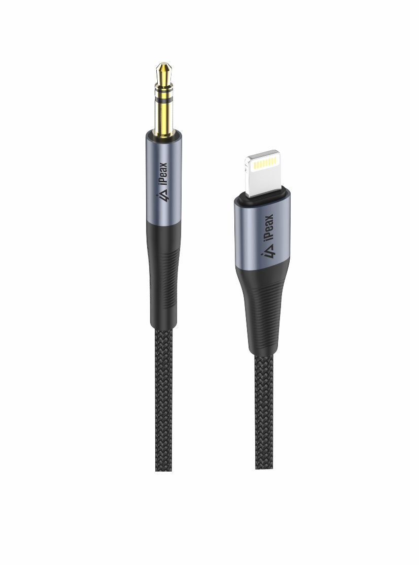 ADAPTÉR LIGHTNING / 3, 5 MM JACK 1, 5 M ČIERNY 