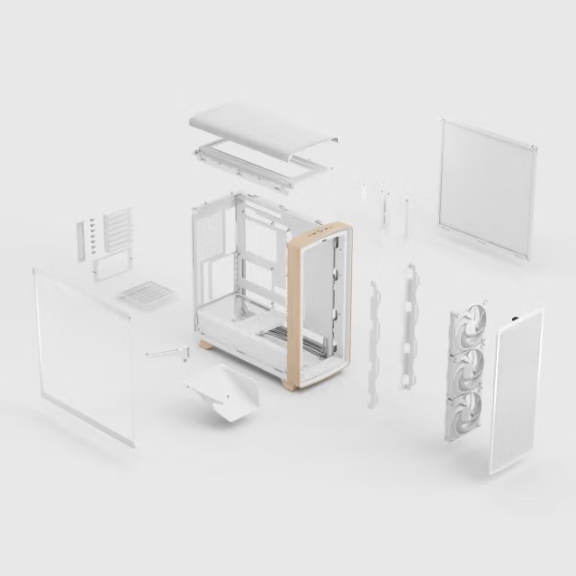 Fractal Design Summit Chalk White TG Clear Tint 