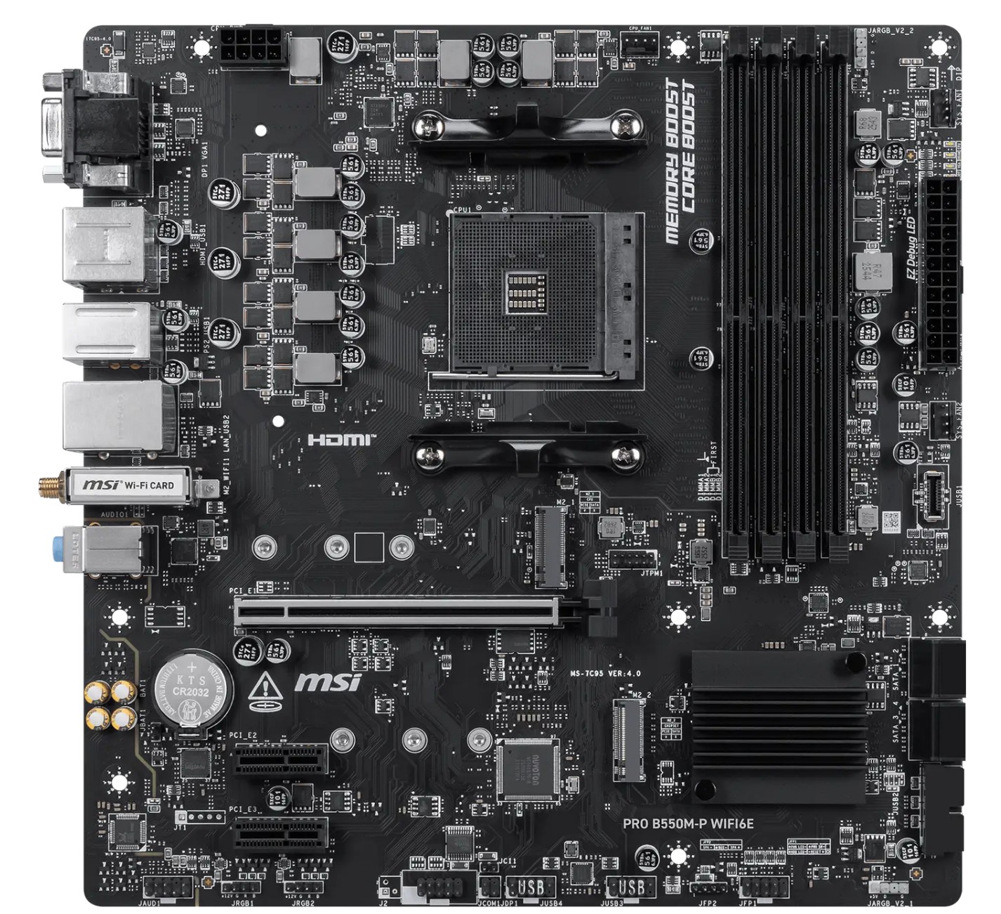 MSI PRO B550M-P WIFI6E/ AM4/ mATX 