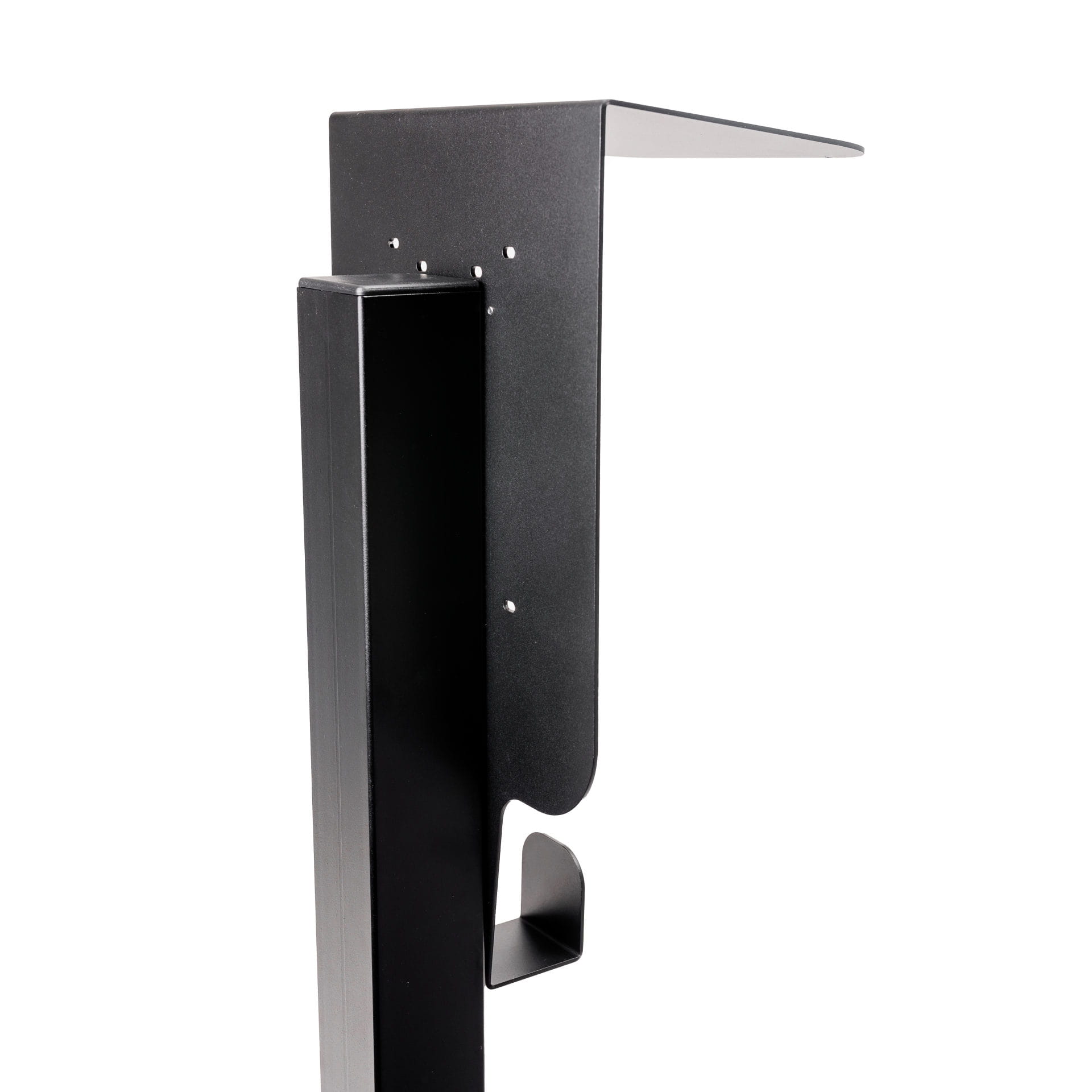 Platinet univerzálny stojan so strieškou PEVSTANDUNI pre Wallboxy, pozink, držiak kábla, 130cm, čierna 