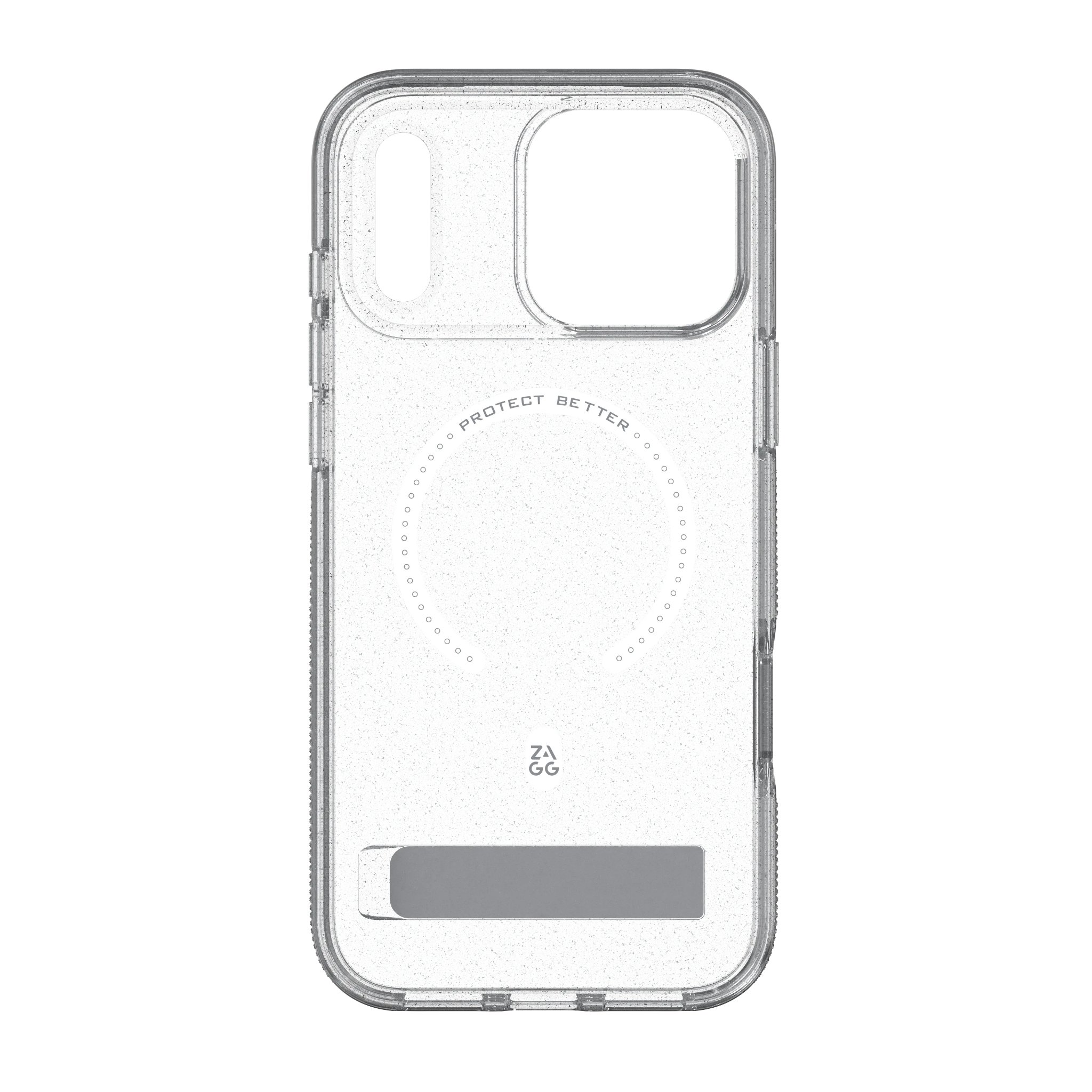 Case Milan Snap with Kickstand pre Apple iPhone 18 Pro Max / 17 Pro Max - Glitter Silver 