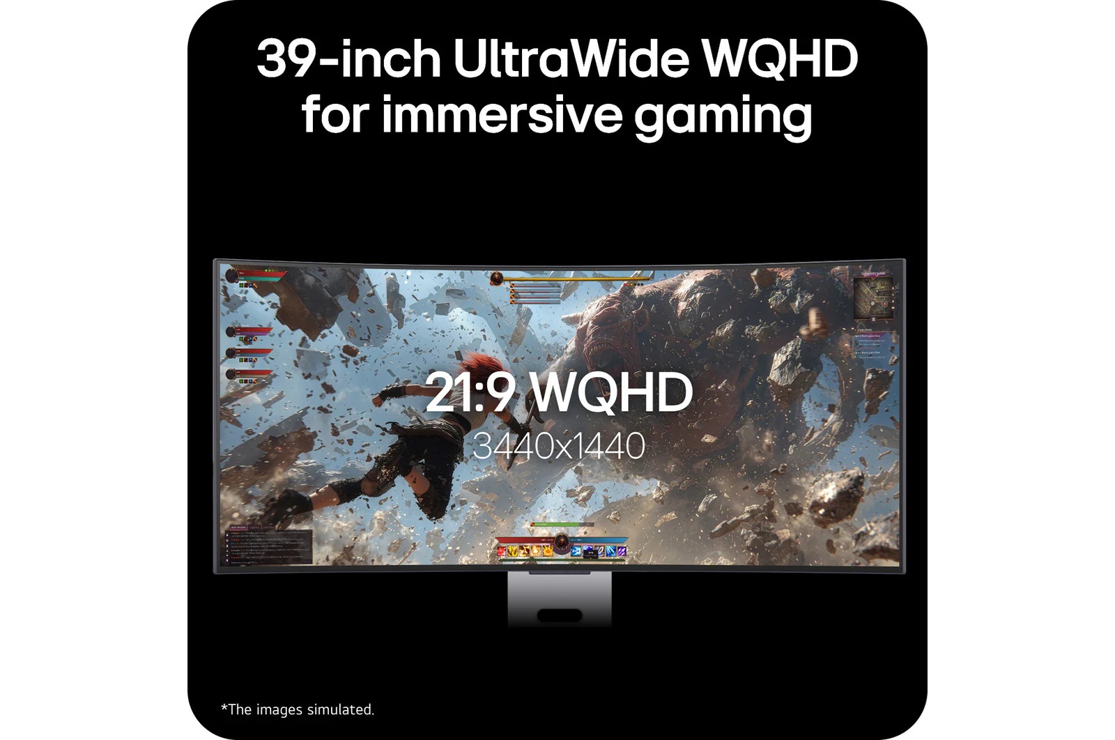 LG UltraGear/ 39GX90SB-W/ 39"/ OLED/ UWQHD/ 240Hz/ 0, 03ms/ Biela/ 2R 