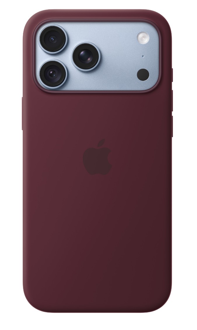 iPhone 18 Pre Max Silicone Case with MS - Burgundy 