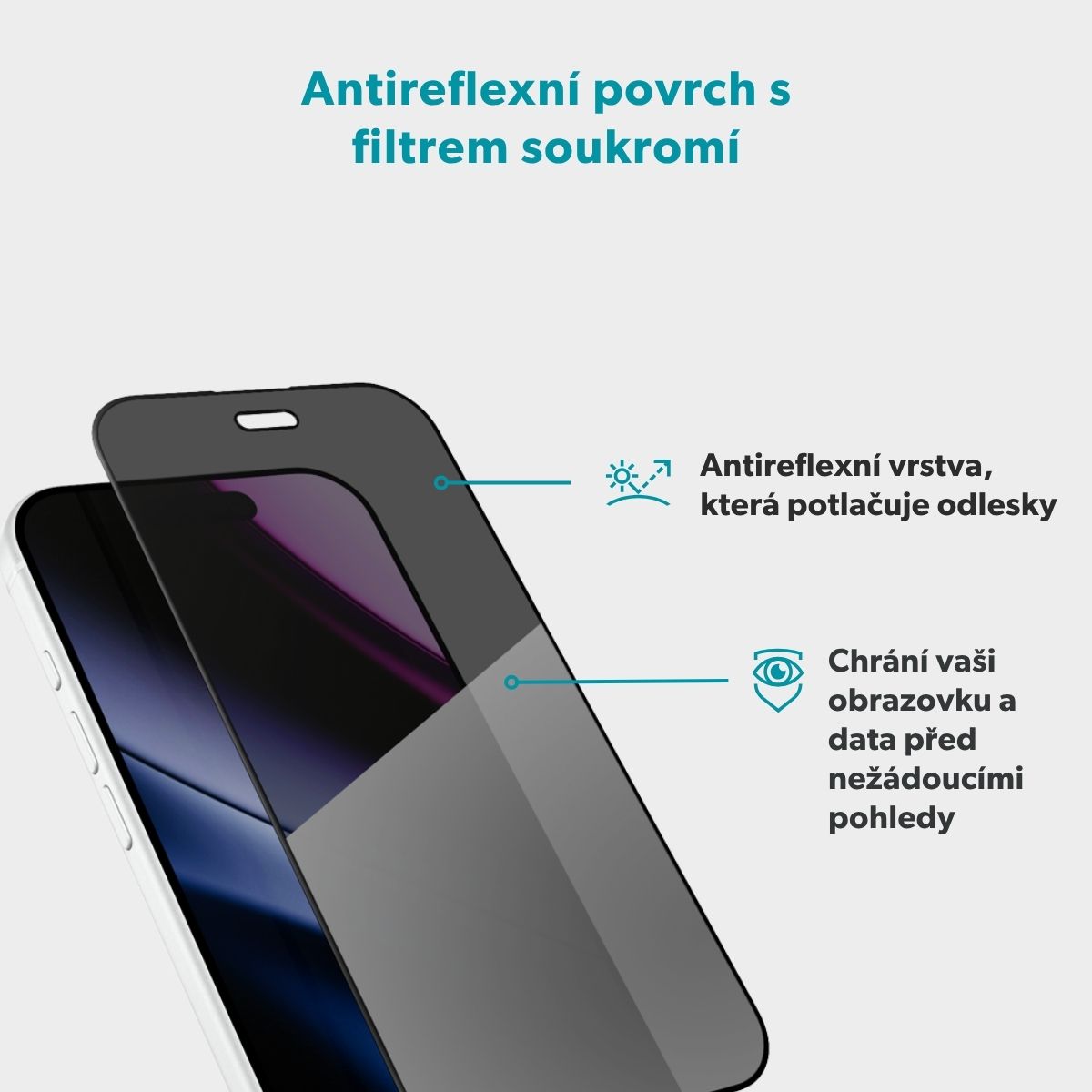 Epico Privacy AntiReflective Glass 3D iPhone 18 Pro Max 