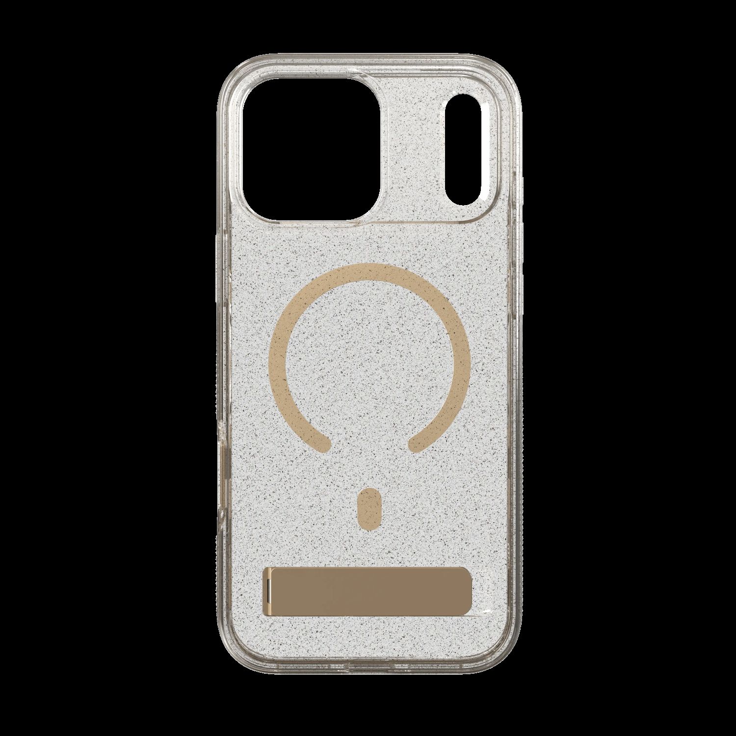 Case Milan Snap with Kickstand pre Apple iPhone 18 Pro Max / 17 Pro Max - Glitter Gold 