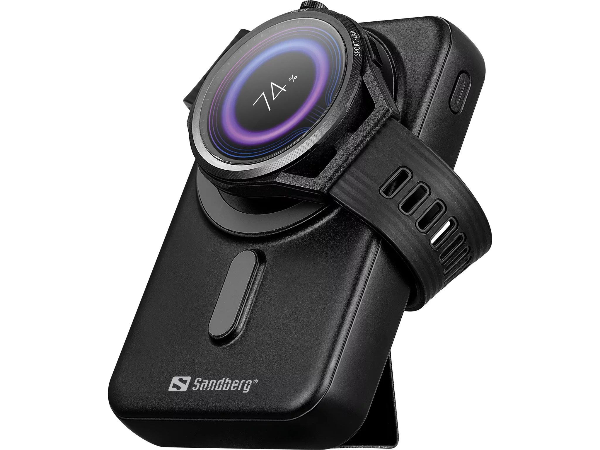 Sandberg Mag bezdrôtová powerbanka 10000mAh (37 Wh), čierna 