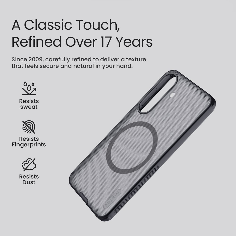 Nillkin Super Frosted PRO Magnetic Zadný Kryt pre Samsung Galaxy S26 FE Black 
