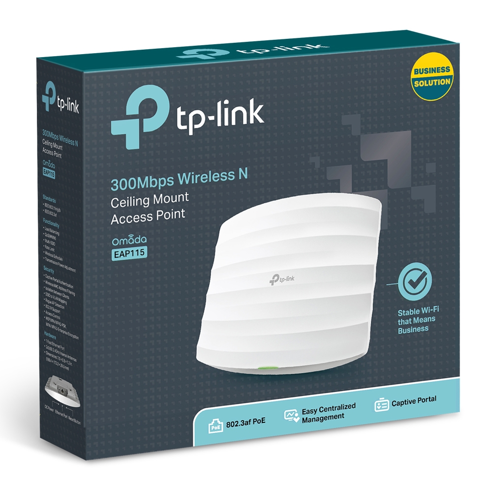 TP-Link EAP115 N300 WiFi Ceiling/ Wall Mount AP Omada SDN 